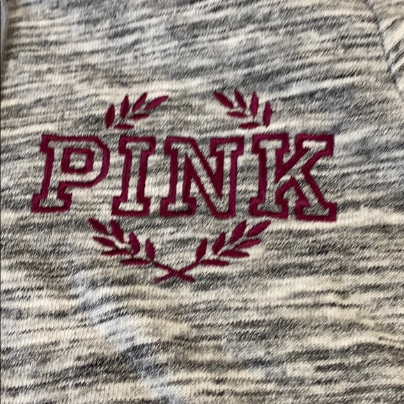 Victoria’a Secret PINK Gray Red Sequins XS Hoodie - Picture 4 of 10